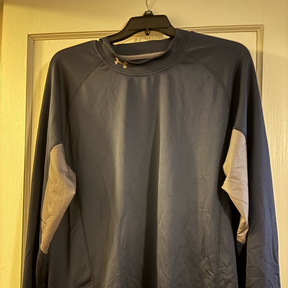 Under Armour Navy ColdGear compression Mock Shirt